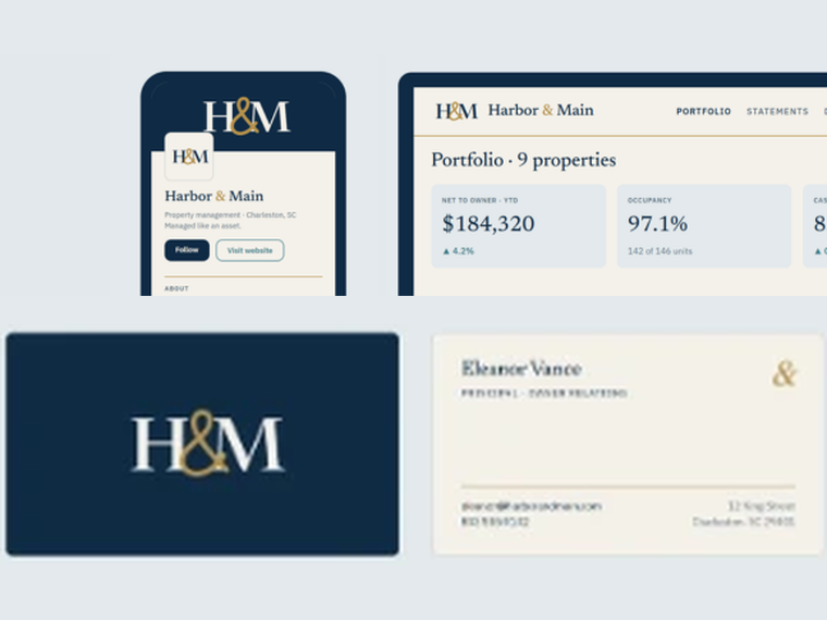 Harbor & Main brand applied