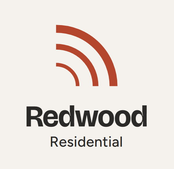 Redwood Residential logo lockup